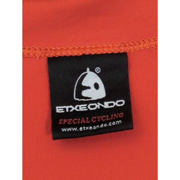 Etxeondo Cycling Jersey Womens M Orange Short Sleeve Half Zip Pockets Road Bike - Picture 8 of 11